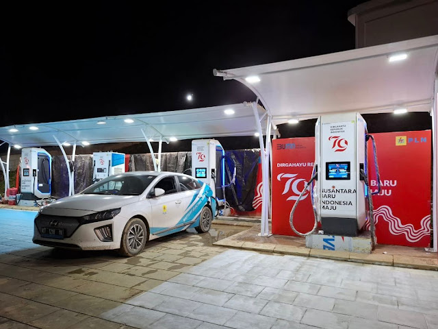 Jelang Perayaan HUT RI di IKN, PLN Sediakan 18 Unit SPKLU Untuk Sokong Kendaraan&nbsp;Pejabat